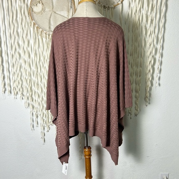 Lululemon Topaz Textured Poncho Wrap Viscose/Tencel/Cashmere Blend O/S - Picture 5 of 8